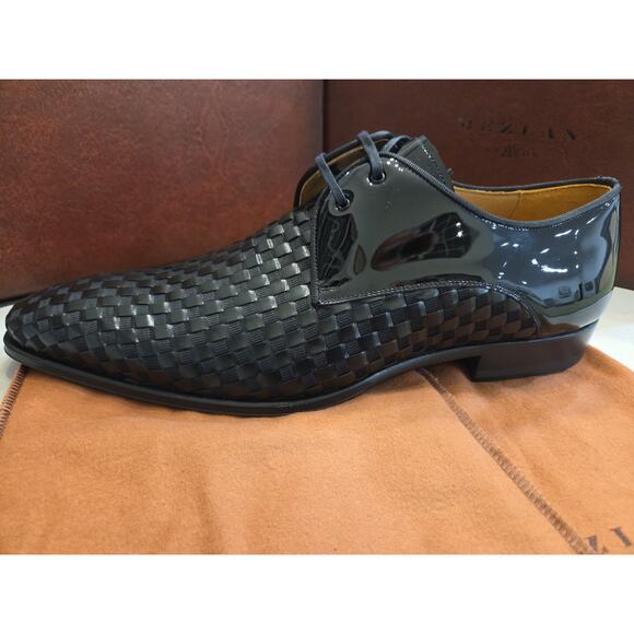 MEZLAN 8230 Sexto Black Woven Formal Shoes Size 12m Made In Spain main image 5